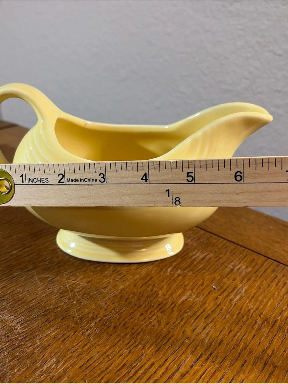 Fiestaware Yellow Ceramic Gravy Boat